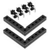 90° Positioning Squares Aluminium Alloy L-Type Corner Clamps for Picture Frames Cabinets Boxes and Drawer