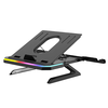 9001-RGB-BK Double-layer RGB Laptop Holder Heat Dissipation Lifting Stand 9-level Lifting Adjustable Foldable Vertical E