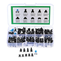 900Pcs 10 Values Tactile Push Button Switch Mini Momentary Tact Assortment Kit DIY