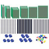 92Pcs Double-sided PCB Board Single Row Pin Single Row Female Terminal Kit Printed Circuit Boards Part Electronic Compon