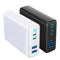 95W 4-Port USB PD Charger 2USB-A+2USB-C PD Fast Charging Desktop Charging Station EU Plug with 1.6M Cable for iPhone 16
