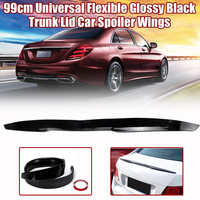 99cm Universal Flexible Glossy Black Rear Trunk Lid Car Spoiler Wings For Sedan Hatchback Cars