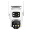 9MP Three Lens Two Screen 8X Zoom Wifi Surveillance Camera HD Night Vision Auto Tracking Motion Detection ICSEE APP Alar