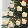 9Pcs LED Christmas Tree Decoration Candles Remote Control Candle Lights with Clips Flashing Christmas Home Decoration Ca