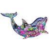 A3/A4/A5 3D Wooden Dolphin Jigsaw Puzzle DIY Each Animal Shaped Crafts Toy Anti-stress Early Learning Education Gift For