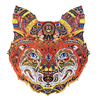 A4 Wooden Fox Jigsaw Puzzle DIY Unique Shape Pieces Animal Gift Mysterious Early Education Toys for Childrens Adults Kid