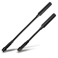 ABBREE AR-168 V1/V2 Gooseneck Tactical Antenna Dual Band VHF/UHF 144/430MHz High Gain SMA-Female for Baofeng UV-5R UV-K5
