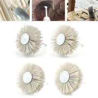 Abrasive Nylon Wheel Brush 80mm Diameter 30mm Thickness 6mm Shank High Strength Polishing Brush Multi Grit Options for W