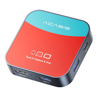 ACASIS VC-003Pro Switch2 Capture Dock with 1080P@60Hz HD / USB3.0*3 / PD100W Type-C / 3.5mm Audio Video Recording Box fo