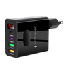 ADC-F004 45W 4-Port USB PD Charger 2USB-A+2Type-C PD QC3.0 Fast Charging Digital Display Wall Charger Adapter EU Plug US