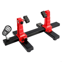 Adjustable 360 Degree Rotation PCB Holder Soldering Iron Stand Spring Loaded Clamps Lightweight Non Slip Rubber Feet Ele