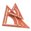 Adjustable Aluminum Alloy Triangle Ruler Multi-Functional Protractor Angle Measuring Tool Laser Engraved Scale Circle Dr