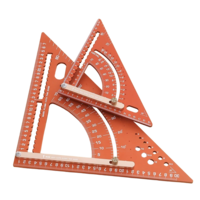 Adjustable Aluminum Alloy Triangle Ruler Multi-Functional Protractor Angle Measuring Tool Laser Engraved Scale Circle Dr