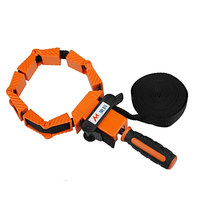 Adjustable Band Clamp Polygon Angle Clamp for Woodworking and Framing,  15-Foot Strap,  Self-locking Ratcheting Handle