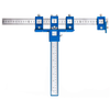 Adjustable Cabinet Hardware Jig Woodworking Hole Punch Locator Drill Guide for Installation of Handles Knobs on Doors an