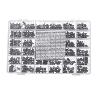 Aemedy® 1000pcs 36 Values 0.1uF 50V-1000uF 16V Capacitors 4.7UF 10UF 22UF 33UF 47UF Electrolytic Capacitor Assortment Bo