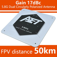 AET 5.8GHz 17dBi Directional Circular Polarized FPV Antenna for Long Rang RC Drone Airplane