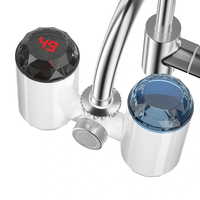 AGSIVO 3000W 220V Instant Electric Water Heater Tap Water Filter Tankless LED Digital Display EU Plug for Kitchen Bathro