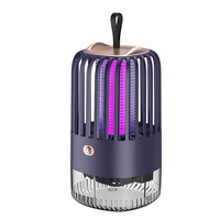 AGSIVO Cordless Rechargeable Electric Mosquito Bug Zapper Mosquito Killing Lamp Fly Trap Fly Zapper With 2000mAh Battery