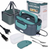 AGSIVO Portable 60W Electric Lunch Box Bento Box Food Heater Lunch Warmer Food Storage Container 12V 220V EU Plug For Ho