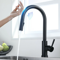 AGSIVO Smart Touch Kitchen Sink Faucet with Pull Down Sprayer Motion Sensor Cold and Hot Mixed Tap SUS 304 Stainless Ste