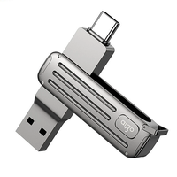 Aigo W381 USB3.2 Gen1 Flash Drive USB-A & Type-C 256GB 128GB 220MB/s Fast Speed Pendrive U Disk for Phone Laptop Compute