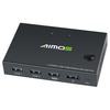 AIMOS USB HDMI KVM Switch Box Video Switch Display 4K Splitter KVM Switch for 2 PCs Share Switcher Keyboard Mouse Printe