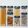 Air-Tight Food Storage Container for Cereals Easy Lock Sealed Jar Plastic Transparent Milk Powder Grains Candy Kitchen O