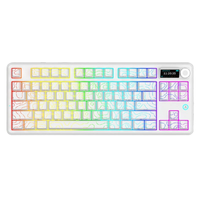 AJAZZ AK870 V2 Tri-mode Mechanical Keyboard 75% RGB Hot-Swaddable Gasket Structure 10000mAh Battery Wireless Gaming Keyb