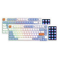 AJazz AKP815 Touch Screen Low Profile Mechanical Gaming Keyboard 81 Keys+Color Screen Layout HUANO Low Profile Switch RG
