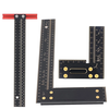 Aluminum Alloy Multi-angle Measuring Ruler Square Ruler Parallel Line Drawing Hole Scribing Ruler Ideal Layout Tool for