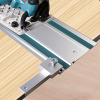 Aluminum Alloy Track Saw Square Guide 90 Degree Right Angle Compatible with T Track System for Track Saw Guide Rail
