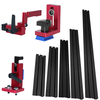 Aluminum Multi T-Track Fence Woodworking Miter Track Fence DIY T Slot Bandsaw Jig Miter Track Sliding Bracket Miter Gaug
