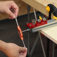 Aluminum Profile Hole Punching Tapping Tool Kit 6mm 8mm 10mm 14mm DIY Drill Set for Metal Fabrication and Countersinking