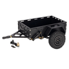Aluminum RC Rock Crawler Trailer CNC Machined Utility Simulation Parts with Ball Head Hitch Compatible for 1/18 TRX4M SC