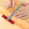 Aluminum T Square Positioning Ruler 170mm x 85mm CNC Cutting Laser Printed Scale High Precision Drafting Tool Architect