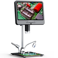 ANDONSTAR AD208SE 4K UHD HDM Digital Microscope 5x-1500X Magnification 10.1 Inch 3840PX2160P IPS Screen Support for Elec