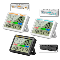 ANENG AP01 Hygrometer Clock Calendar Snooze Mode LCD Display Temperature Range -10~50°C Humidity Range 10~99% Hourly Rem