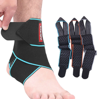 AOLIKES 1PCS Ankle Support Adjustable Ankle Brace Breathable Nylon Material Super Elastic and Comfortable Suitable for S