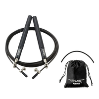 AOLIKES 1pcs Speed Jump Rope Professional Skipping Rope for Fitness Workout Training with Carrying Bag