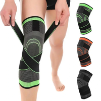 AOLIKES Professional Sports Knee Support Nylon Elastic Breathable Soft Bandage Knee Brace for Basketball Tennis Cycling