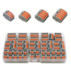 AOQDQDQD 55PCS PCT-212 213 214 215 Quick Wire Connectors Set Flame-Retardant 48V 8A Easy Installation Reusable Electrica