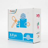 AOSEED X-MAKER X-Fun Toy Creation Kit 44 Pieces Compatible with X-Maker 3D Printed Toys DIY Assembly Set for Kids and Ad