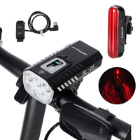 Astrolux® BL06 3+3 LEDs 2000LM Bike Headlight Dual Distance Beam 10000mAh Phone Power Bank Bike Light USB Rechargeable L