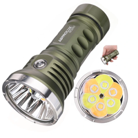 Astrolux® EC07G 13000LM 468M Powerful EDC Flashlight Green Shooting Light+6500K+3000K Color Adjustable Tactical LED Torc