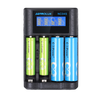Astrolux® NC04S Inteligent 4-Slot LCD Battery Charger Mix-charging of AA/AAA Lithium & NiMH Btteries For Cells Flashligh