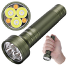 Astrolux® ST06 6*LED 2800LM Super Bright Tactical Flashlight with 3000K 6500K Dual Color Temperature,  Powered by 21700 L