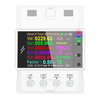 AT4PW 100A Tuya WIFI Din Rail Smart Switch Remote Control AC 220V 110V Digital Power Energy Volt Amp Kwh Frequency Facto