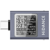 ATORCH HDC-085C DC 4.5-50V 0-12A PD3.1 DC Voltage Ammeter Power Meter Multi-function Digital Display Type-c Phone Chargi