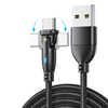 AUFU 3A USB-A to Type-C/iP Cable Fast Charging Data Transmission Copper Core Line 1M/2M Long for iPhone 13 14 14Pro 14 P